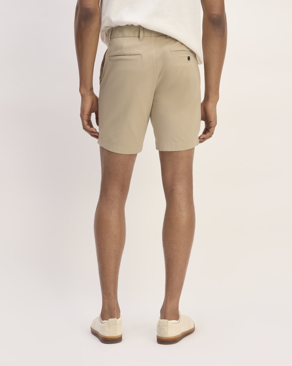Pantalón corto chino slim fit de 7 pulgadas | Gabardina caqui
