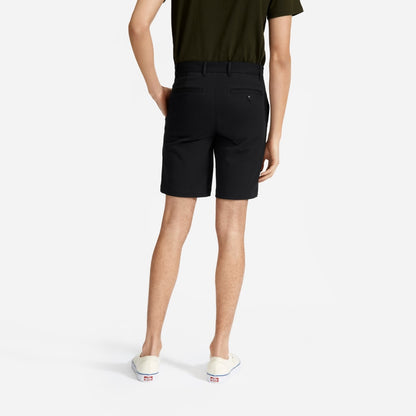 Pantalón corto chino ajustado de alto rendimiento de 9 pulgadas | Negro