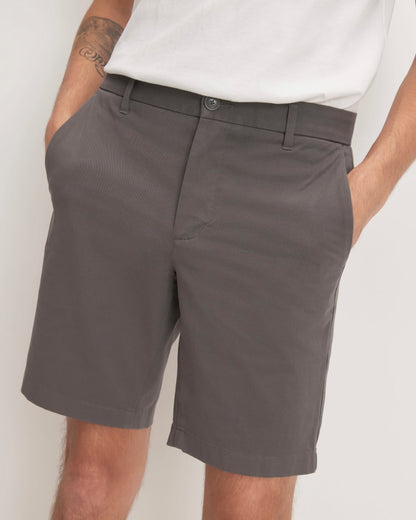 Pantalón corto chino ajustado de alto rendimiento de 9 pulgadas | Gris pizarra