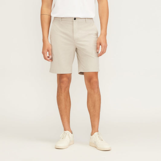 Pantalón corto chino ajustado de alto rendimiento de 9 pulgadas | Piedra