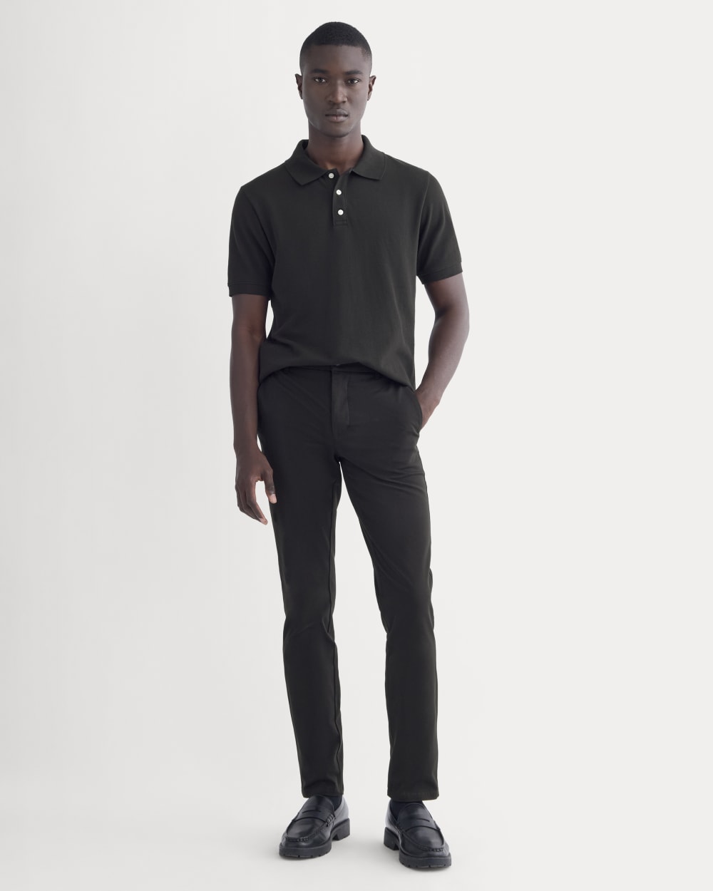 Pantalón chino Performance | Uniforme | Negro | Corte ajustado