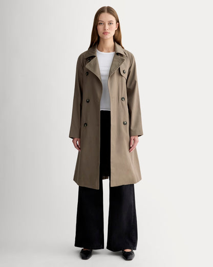 La gabardina moderna | Gris topo oscuro