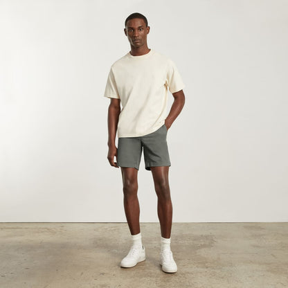 Pantalón corto chino slim fit de 7 pulgadas | Verde peltre