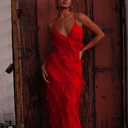 Elegante vestido largo