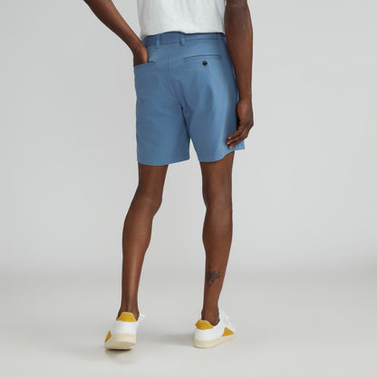 Pantalón corto chino slim fit de 7 pulgadas | Azul