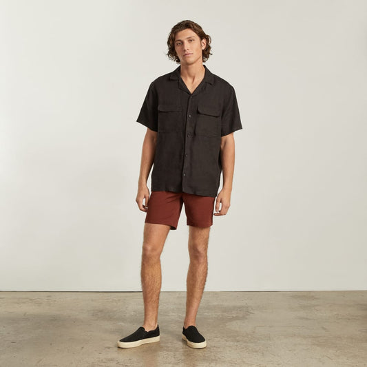 Pantalón corto chino slim fit de 7 pulgadas | Rojo