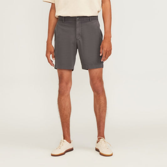 Pantalón corto chino slim fit de 7 pulgadas | Gris pizarra