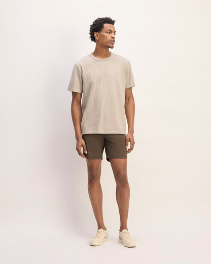 Pantalón corto chino slim fit de 7 pulgadas | Algarrobo