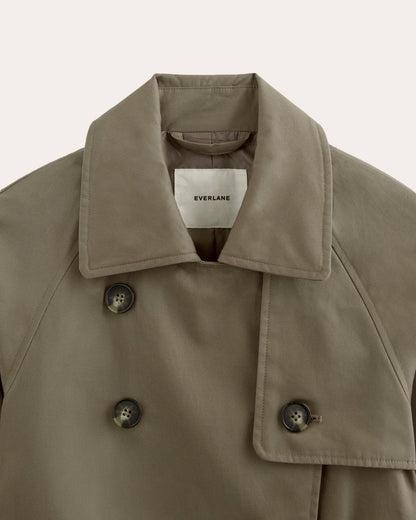 La gabardina moderna | Gris topo oscuro