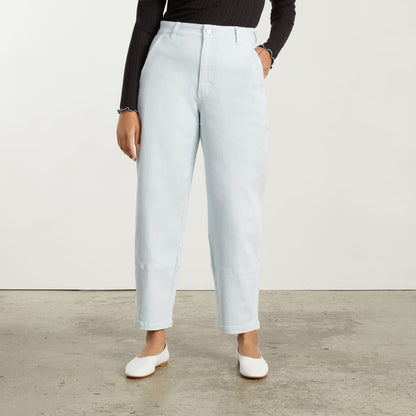 Pantalón tipo barril | Azul cielo | Regular