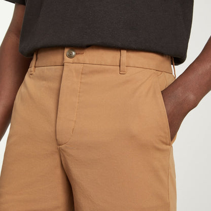 Pantalón corto chino ajustado de alto rendimiento de 9 pulgadas | Coco tostado