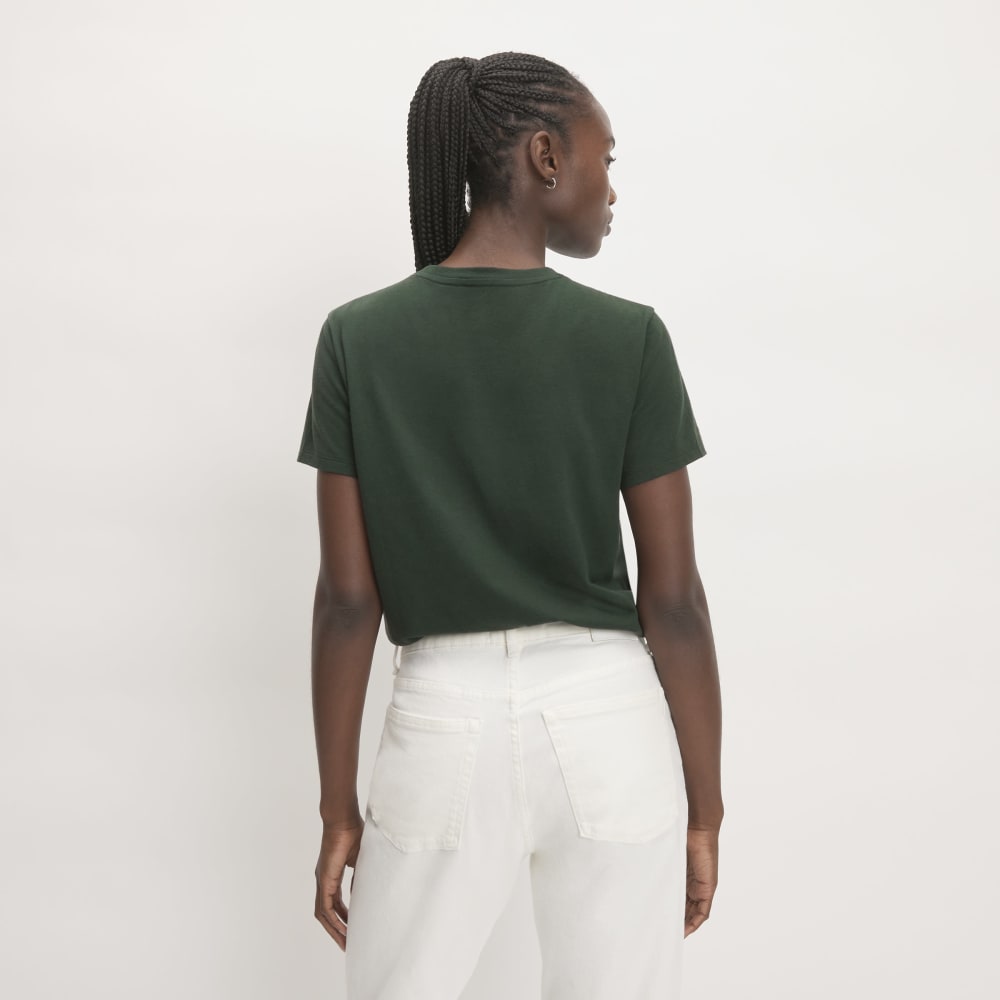 Camiseta Box-Cut en algodón esencial | Escarabajo | Bolsillo