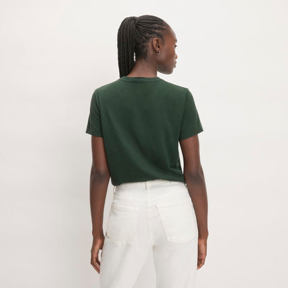 Camiseta Box-Cut en algodón esencial | Escarabajo | Bolsillo