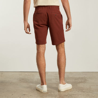 Pantalón corto chino ajustado de alto rendimiento de 9 pulgadas | Rojo