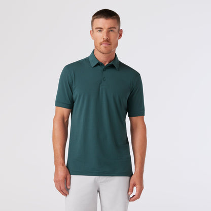 Polo de manga corta Copa – Color bálsamo (verde azulado suave).