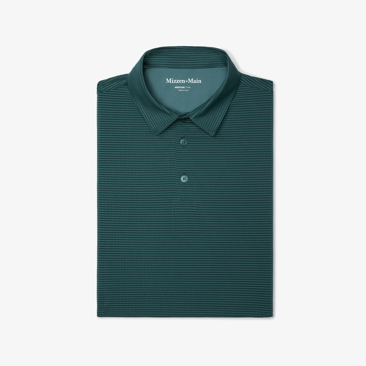 Polo de manga corta Copa – Color bálsamo (verde azulado suave).
