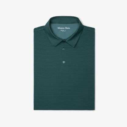 Polo de manga corta Copa – Color bálsamo (verde azulado suave).