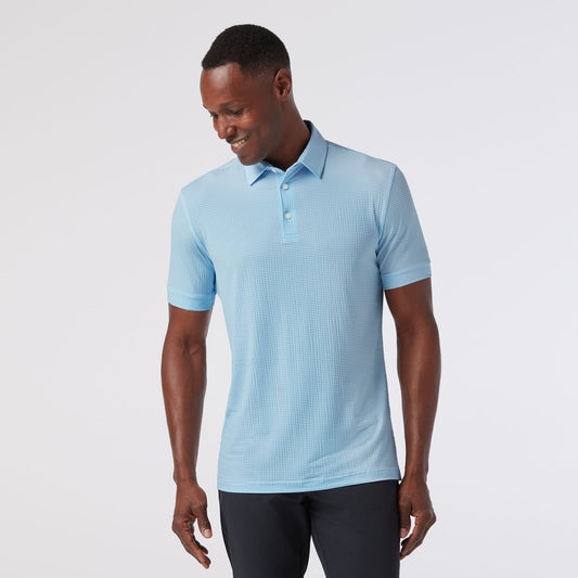 Polo de manga corta Copa – Color cian claro.