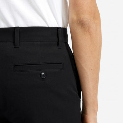 Pantalón corto chino slim fit de 7 pulgadas | Negro