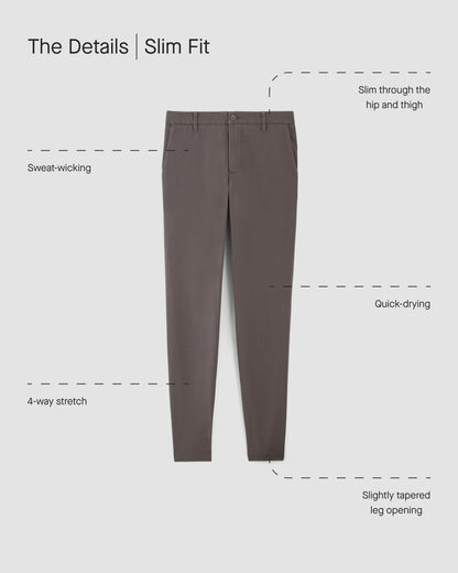 Pantalón chino Performance | Uniforme | Gris pizarra | Corte ajustado