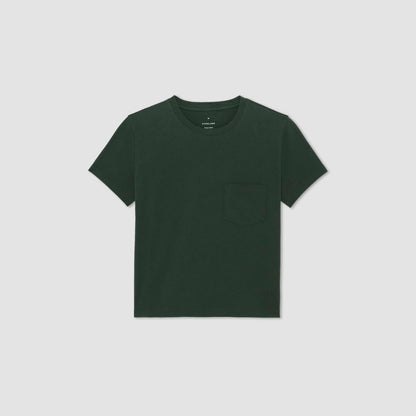 Camiseta Box-Cut en algodón esencial | Escarabajo | Bolsillo