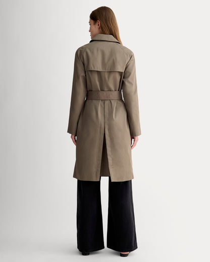 La gabardina moderna | Gris topo oscuro