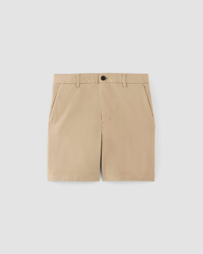 Pantalón corto chino slim fit de 7 pulgadas | Gabardina caqui