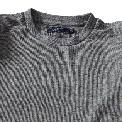 Nuevo suéter tipo waffle Spencer – Gris jaspeado.