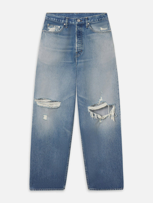 Jeans anchos — Desgaste natural.