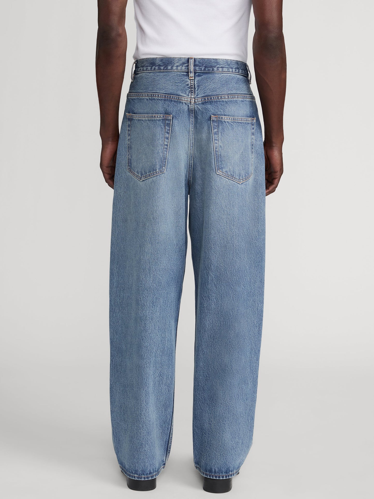 Jeans anchos — Azul.