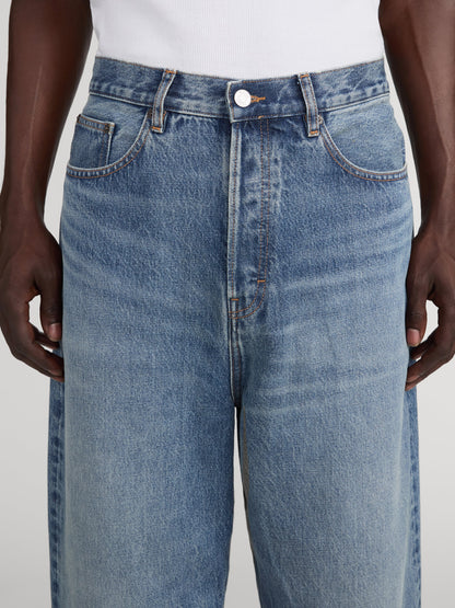Jeans anchos — Azul.