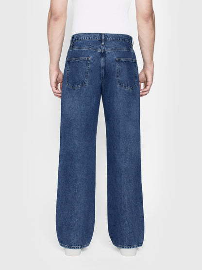 Jeans anchos — Azul oscuro.