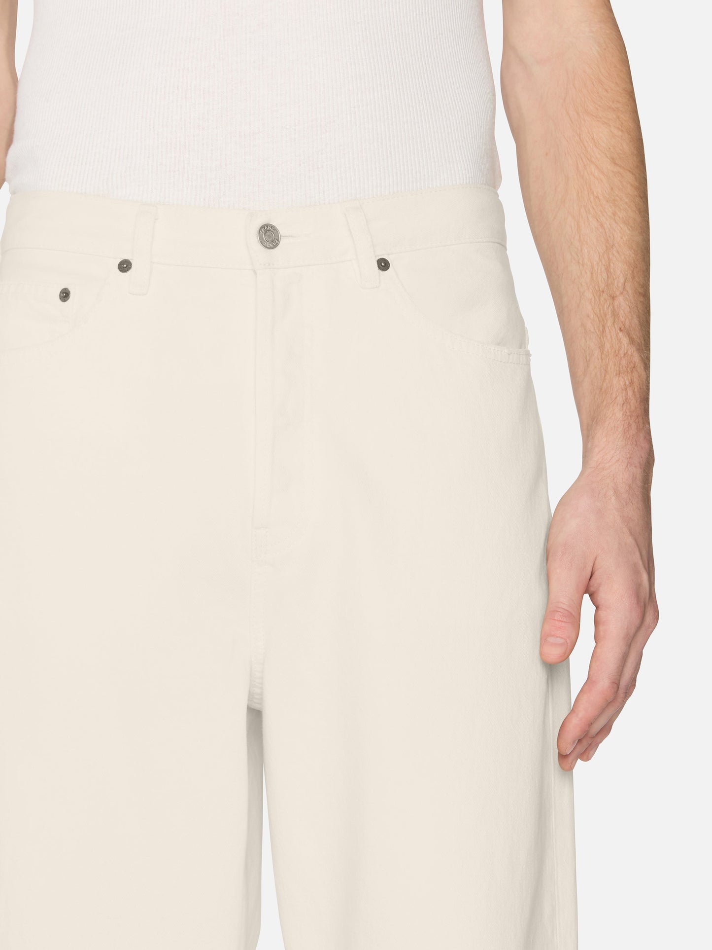Jeans anchos — Blanco.