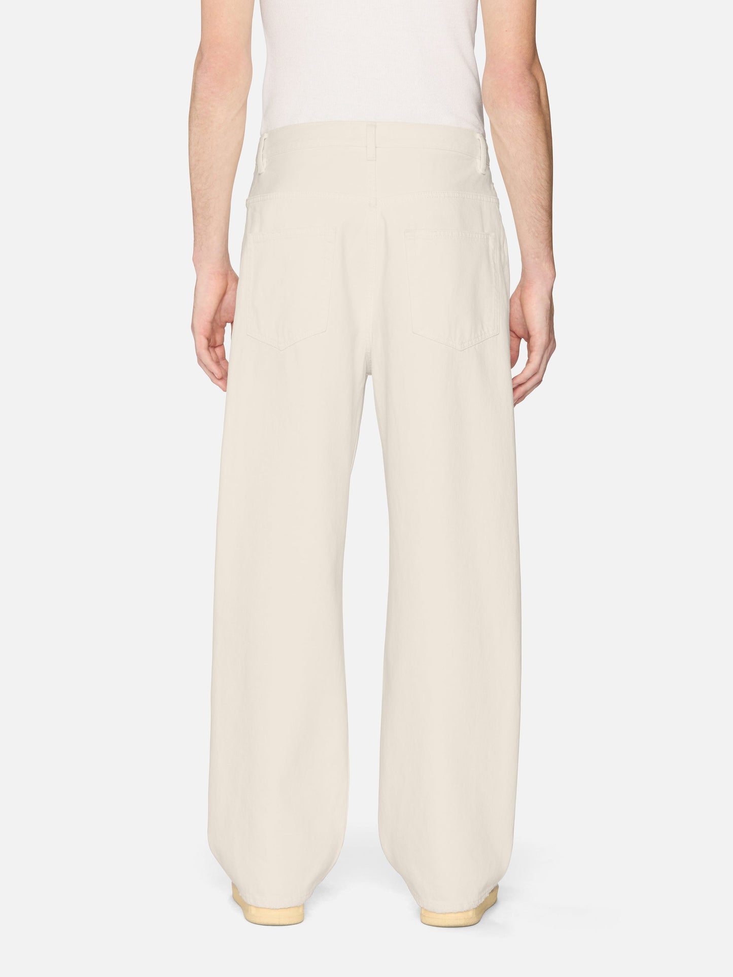 Jeans anchos — Blanco.