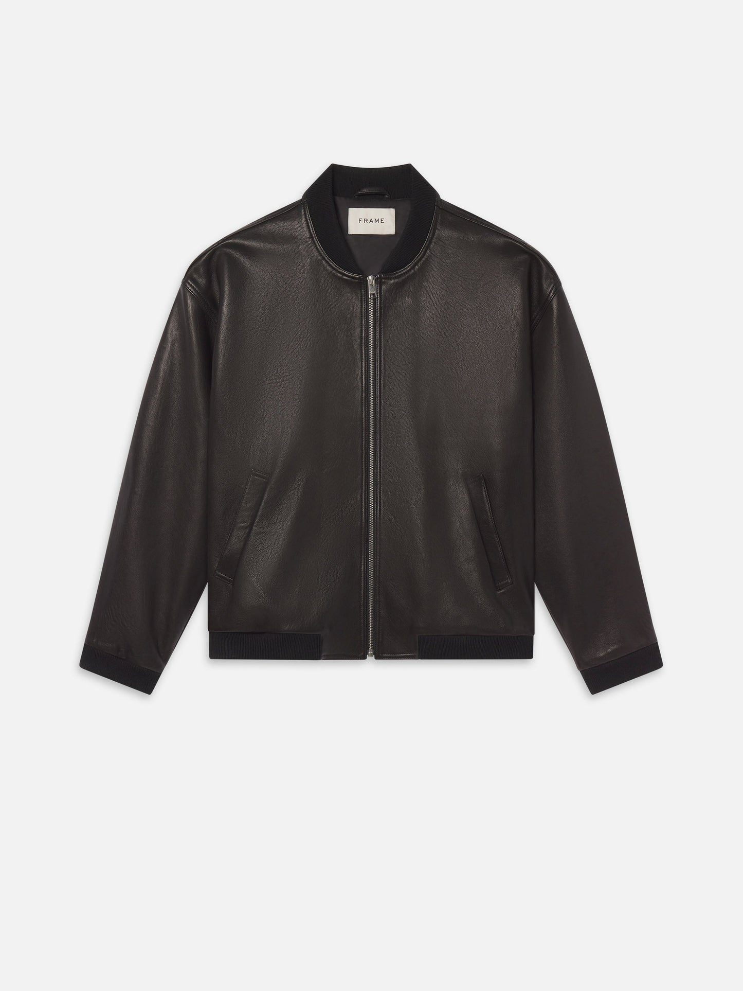 Bomber de cuero — Negro