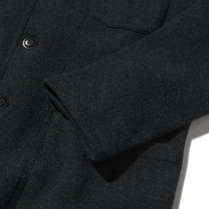 Nelson Jacquard Swacket – Gris carbón jaspeado.