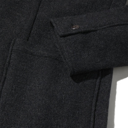 Blazer de lana tejida Burnham – Gris carbón.