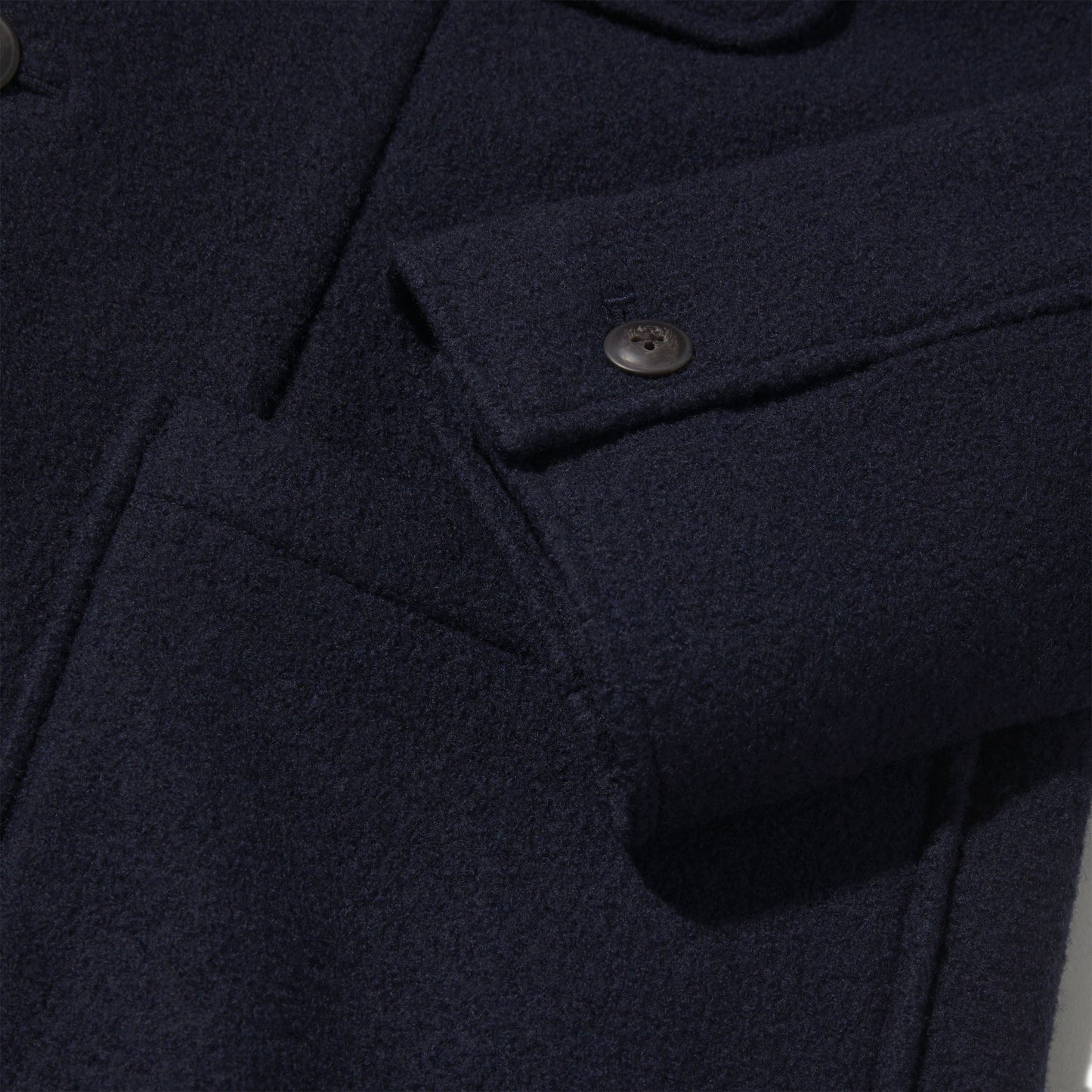 Blazer de lana tejida Burnham – Azul marino.