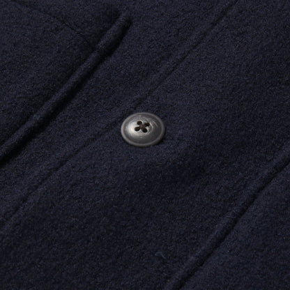 Blazer de lana tejida Burnham – Azul marino.