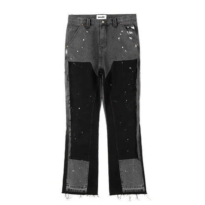 Jeans anchos estilo urbano.