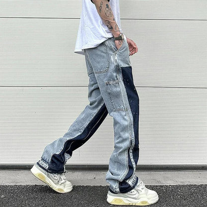 Jeans anchos estilo urbano.