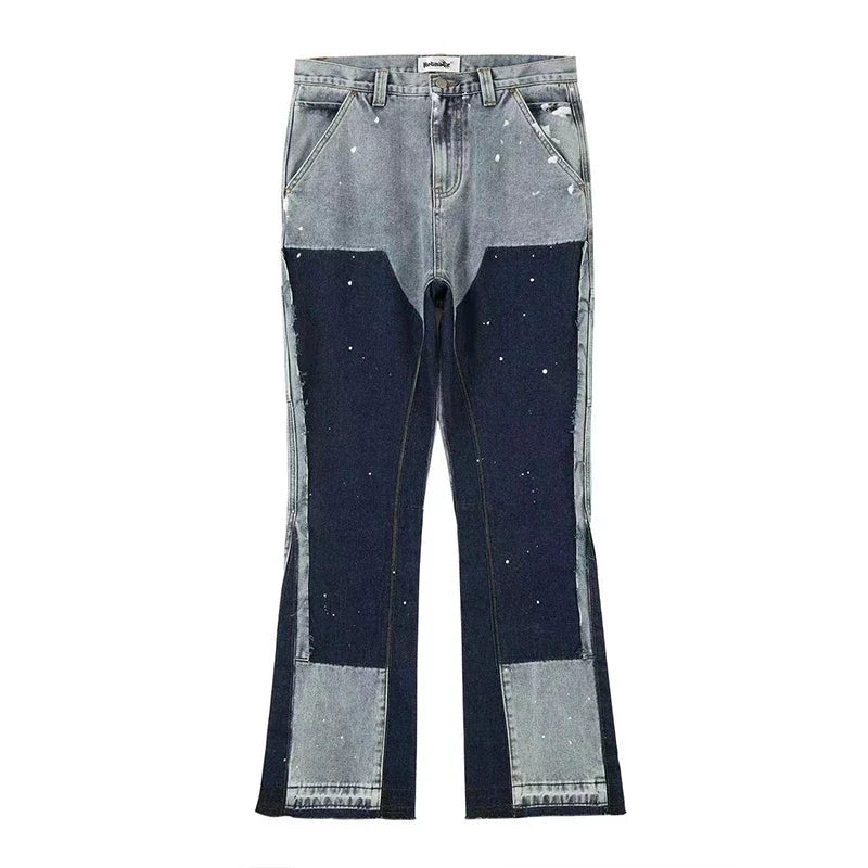 Jeans anchos estilo urbano.