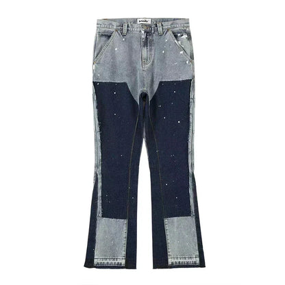Jeans anchos estilo urbano.