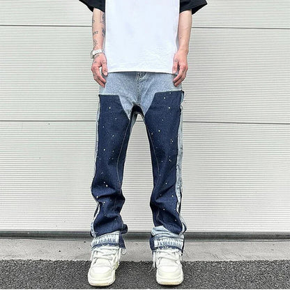 Jeans anchos estilo urbano.