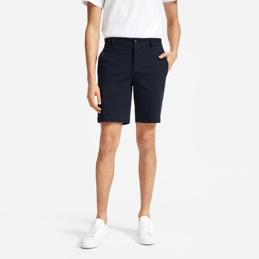 Pantalón corto chino ajustado de alto rendimiento de 9 pulgadas | Azul marino oscuro