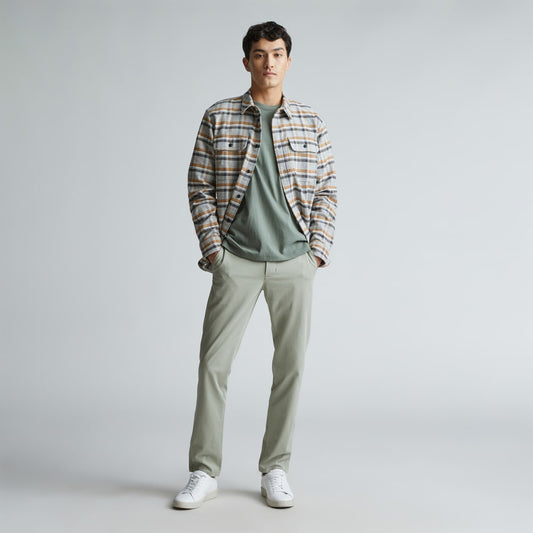Pantalón chino Performance | Uniforme | Pastos marino | Slim