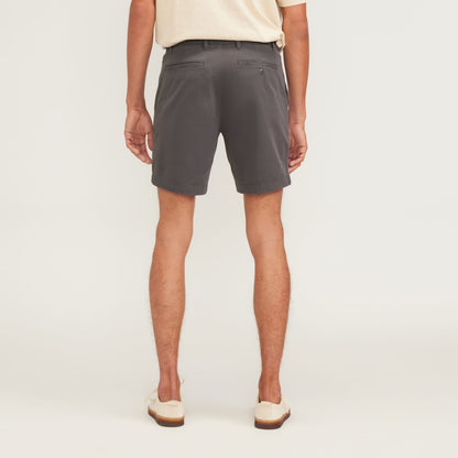 Pantalón corto chino slim fit de 7 pulgadas | Gris pizarra