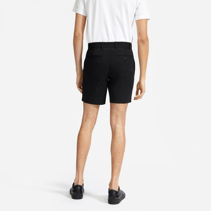 Pantalón corto chino slim fit de 7 pulgadas | Negro