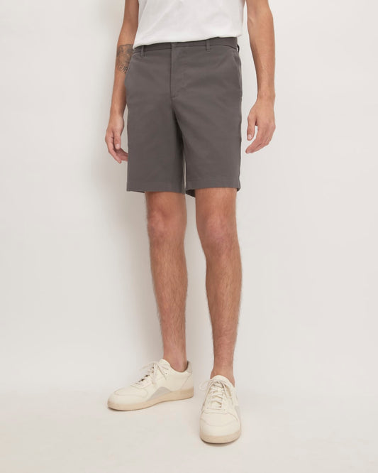 Pantalón corto chino ajustado de alto rendimiento de 9 pulgadas | Gris pizarra