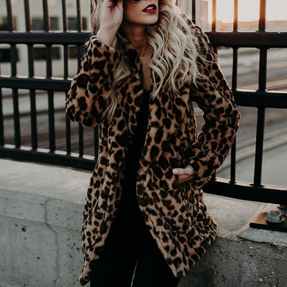 Abrigo de leopardo de lujo